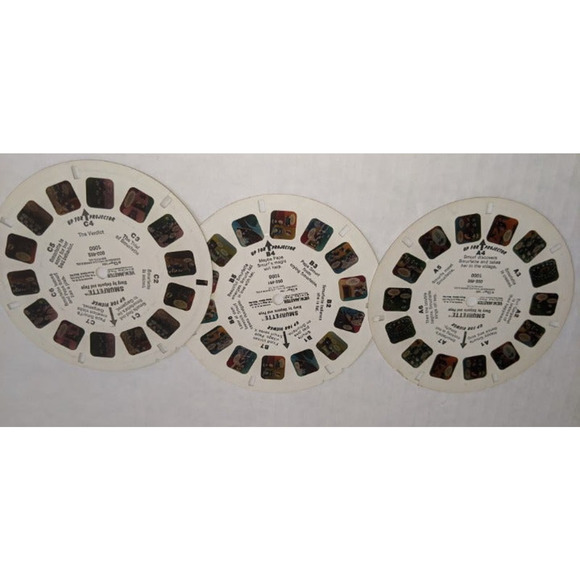 Vintage 1982 View Master Reels Smurfette Set of 3 Rare Clean Wallace & Berrie - Picture 1 of 8